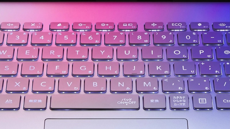 LAVIE NEXTREME Carbon 2023年モデル キーボード