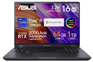ASUS ProArt Studiobook Pro 16 OLED W7604J3D