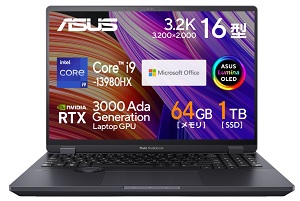 ASUS ProArt Studiobook Pro 16 OLED W7604J3D