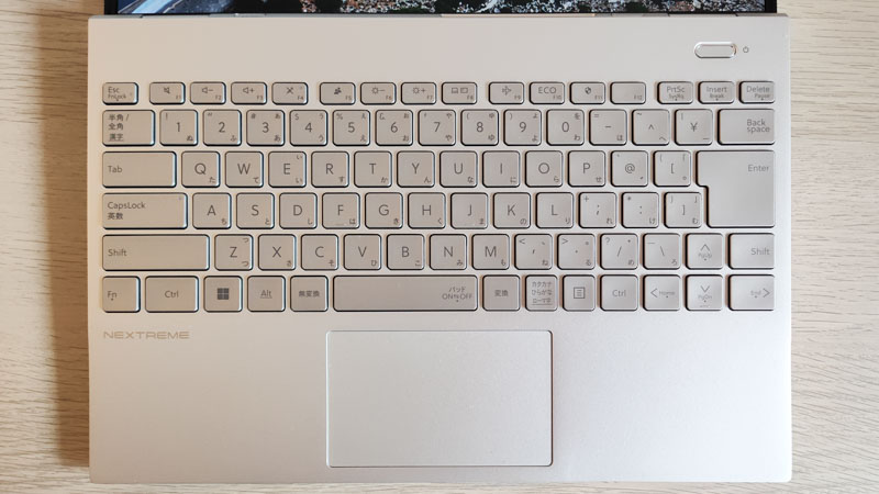Lavie Nextreme 2023のキーボード