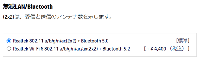 HP 250 G9のWi-Fi