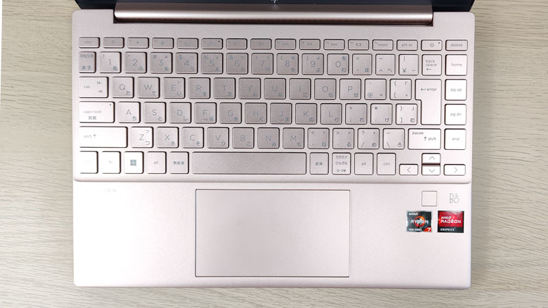 HP Pavilion Aero 13-be 2023年モデル キーボード