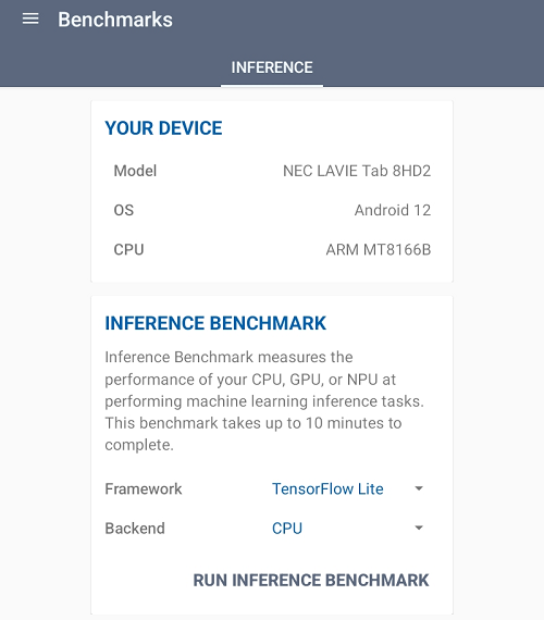 Lavie T8 2023 Geekbench 6は実行できない