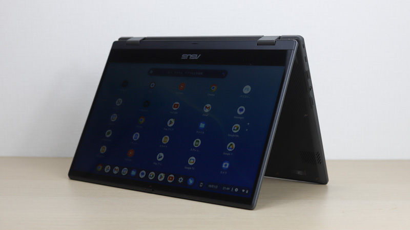 ASUS Chromebook CM14 Flip テントモード