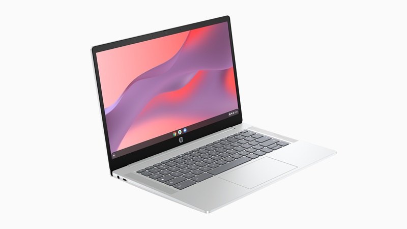 HP Chromebook 14a-nf 左斜め前から