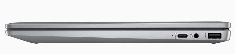 HP Chromebook Plus x360 14b-cd 右側面インターフェイス