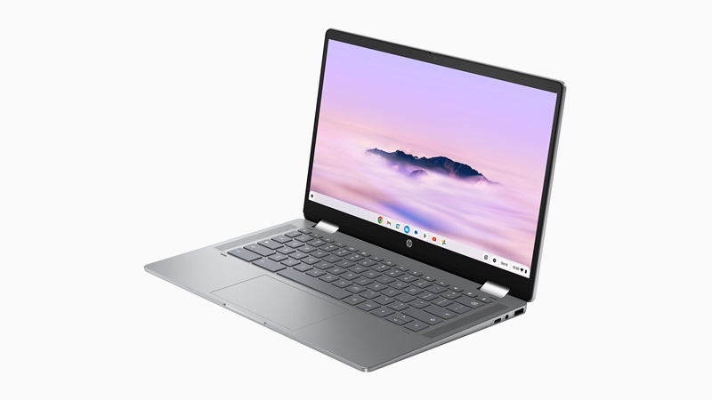 HP Chromebook Plus x360 14b-cd 右斜め前から